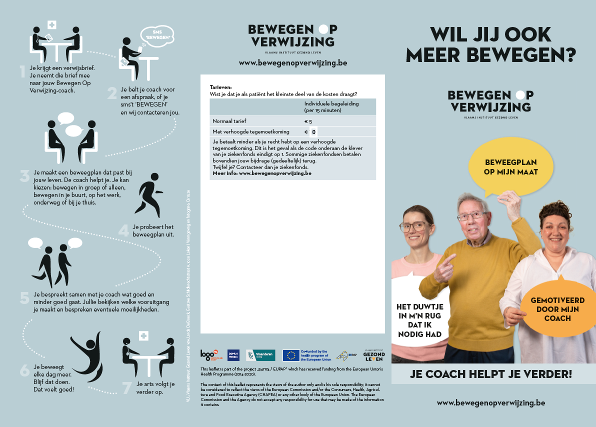Folder met prijzen bewegen op verwijzing