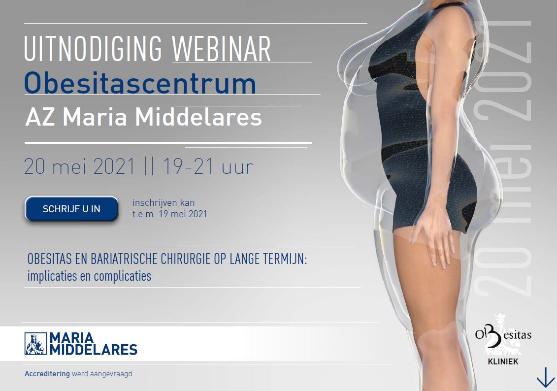 Uitnodiging Webinar Obesitascentrum 12-05-21 Uitnodiging Webinar Obesitascentrum 12-05-21